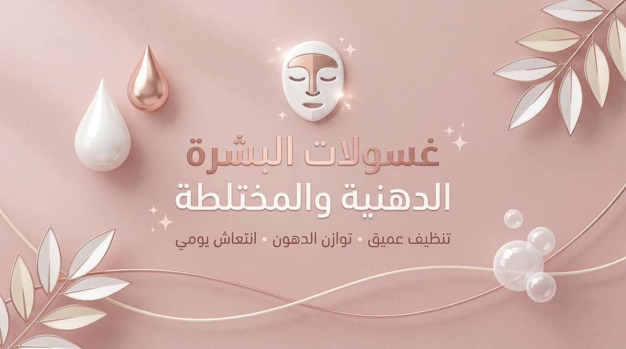 غسولات للبشرة الدهنية و المختلطة